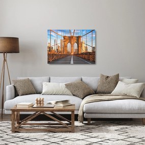 Sklenený obraz - Brooklynský most (70x50 cm)