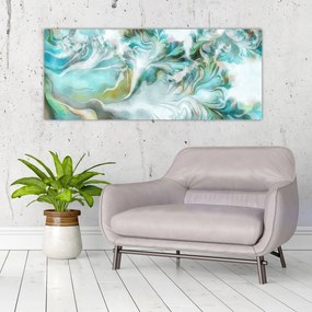 Obraz - Maľba abstraktných vzorov (120x50 cm)