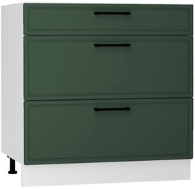Kuchynská skrinka Emily D80S/3 zelená mat