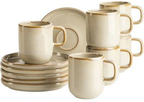 Mäser Súprava šálok na espresso s podšálkami Cordelia Sand, 6+6 ks