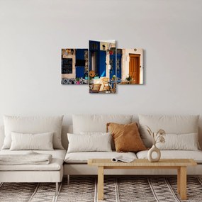 Obraz - Grécke posedenie (90x60 cm)
