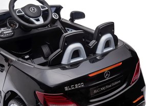 LEAN CARS Elektrické autíčko Mercedes SLC 300 LED MP3 čierne