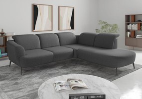 XXXLutz ROHOVÁ SEDAČKA, textil, tmavosivá Sit & More - Sedačky - 00014401851N