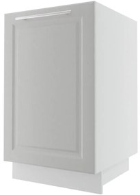 Kuchynská skrinka Emporium D1D/50 light grey stone/biela