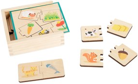 Small foot Vzdelávacie puzzle - kŕmenie zvierat