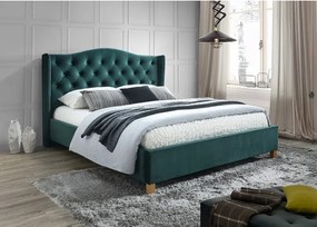 Manželská posteľ ASPEN Velvet |  180 x 200 cm SIGNAL - spálňový nábytok: Zelená / Bluvel 78