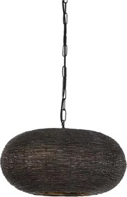 Bronzovo-hnedé závesné kovové svetlo Nadra - Ø45*23cm