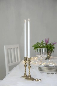 STAR TRADING LED svíčka Flamme Slim White 38 cm – set 2 ks + dálkový ovladač