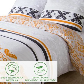 VIANOČNÉ FLANELOVÉ OBLIEČKY FLANELOVE 160X200 CM, 2KS 70X80 CM VZOROVANÉ