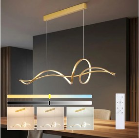 Brilagi - stmievateľný LED luster na lanku SIGNATURE LED/55W/230V 120x23 cm zlatý + DO