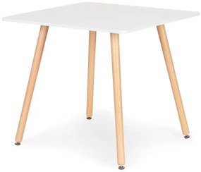 Biely kuchynský stôl 80 x 80 cm