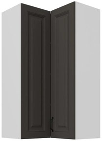 Skrinka do kuchyne Stilo grafit matná/biely 60x60 GN-108 2F (90°)