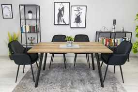 Set jedálenských stoličiek LUGO čierne (2ks)