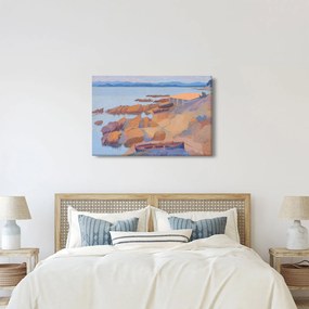 Obraz - Henri Edmond Cross, Calanque des Antibois, reprodukcia (90x60 cm)