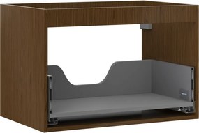 Mexen Box-A, závesná skrinka 70 cm, 1 zásuvka, orech, 91AX0-0700-470-1-86