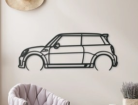drevko Nálepka Mini Cooper 13 Rozmer obrazu: 32,5 x 86 cm, Farba dekorácie: Čierna