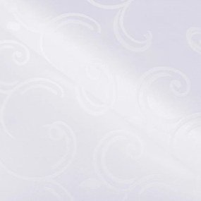 Biante Teflónový štvorcový obrus TF-100 Biele ornamenty s lístkami 140x140 cm