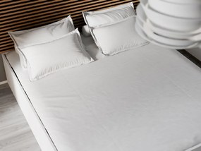 Posteľ BELLA 140 x 200 cm, biela Rošt: Bez roštu, Matrac: Matrac DELUXE 10 cm