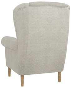 Béžové kreslo ušiak Swan – Ropez