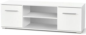 TV stolík Lima RTV1 - biela / biely lesk