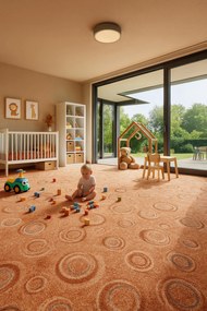 ITC, Koberec metráž Drops 33, na mieru, šíře 4m,5m, béžová, filc, chodba / predsieň