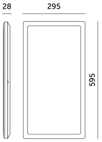 LED prísadený panel NIVERA LED/32W/230V IP54 29,5x59,5 cm biely