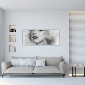 Obraz - Portrén Merilyn Monroe (120x50 cm)
