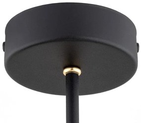 Argon 6150 - Luster na tyči AMALFI 3xE27/15W/230V čierna/biela