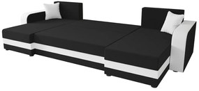 HEWLET rozkladacia sedačka do U, 305x90x140 rainbow 15/rainbow 31