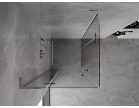 Mexen Mist-H L Duo, 2-krídlový sprchový kút 120 x 120 cm, číre sklo, chrómový profil, 8A5L-120L-120P-01-00