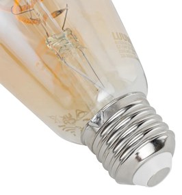 Sada 5 ks Inteligentné stmievateľné LED žiarovky E27 ST64 Jantárová 4,9 W 320 lm 2500 K