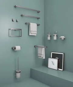 Gedy Gedy, PIRENEI WC kefa závesna, mliečne sklo, zlato, PI330387