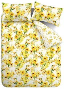 Žlté obliečky na jednolôžko 135x200 cm Sunflowers – Catherine Lansfield