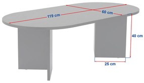 Konferenčný stolík Sable Travertine