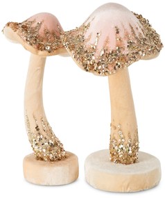 DEKORAČNÁ FIGÚRKA MUSHROOM SADA 2KS 12X24 CM VIACFAREBNÁ