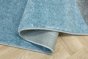 Koberec LIMA M046A zelený / sivý / modrý