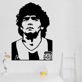 Veselá Stena Samolepka na stenu na stenu Diego Maradona Farba: čierna