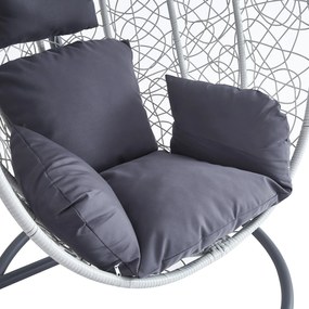 Závěsné houpací křeslo Houseland Mira L šedé