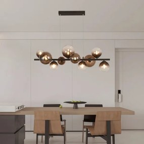 Brilagi - LED luster na lanku MILLA 10xG9/3W/230V hnedá/dymová hnedá