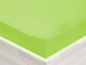 Jersey napínacie prestieradlo JR-019 Žiarivo zelené 180 x 200 - výška 20 cm