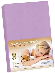 Bellatex Jersey prestieradlo s elastanom fialová, 160 x 200 cm