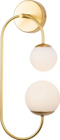 TORO | Nástenné zlaté dizajnové LED svietidlo