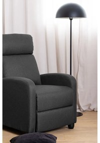 Antracitové relaxačné kreslo Siom – Actona