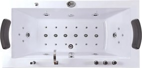 Terra Hydromasážna vírivá vaňa RAMONA 640H 180x90 s ohrevom vody