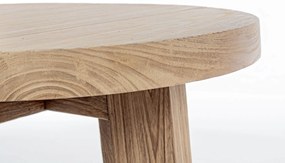Odkladací stolík livaro ø 50 cm prírodný MUZZA