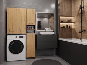 Koupelnová sada Marpol antracit/dub artisan