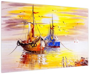 Obraz - Maľba loďou (90x60 cm)