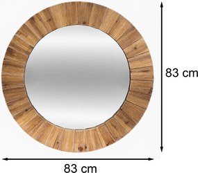 Zrkadlo Jazlyn, hnedé