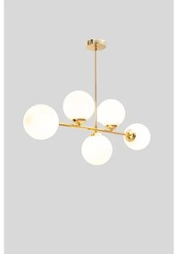 Luster na tyči FIRA 5xE27/60W/230V zlatá