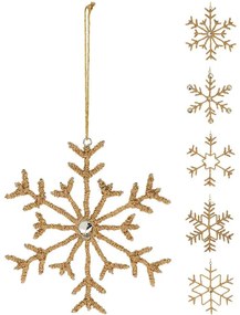 Ozdoba vločka 15 cm 5ASS mix A62100520